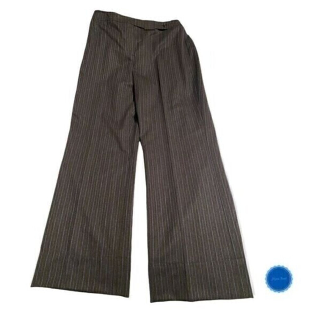 Pinstripe Wool Dress Pants